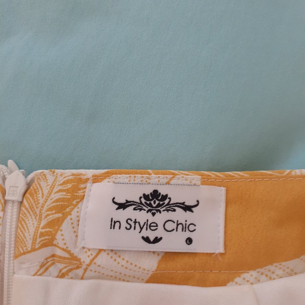In Style Chic Woman skirt and top yellow color - Picture 9 of 11